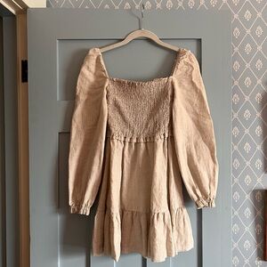 Aritzia Wilfred Tempest Mini Linen Dress Size XXS Originally $168